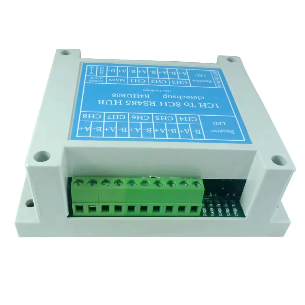 خادم البوابة الصناعية بمنفذ 1/8 Modbus TCP إلى RTU/ASCII مع منفذ إيثرنت RS485 Modbus يدعم الرئيسي والعبد