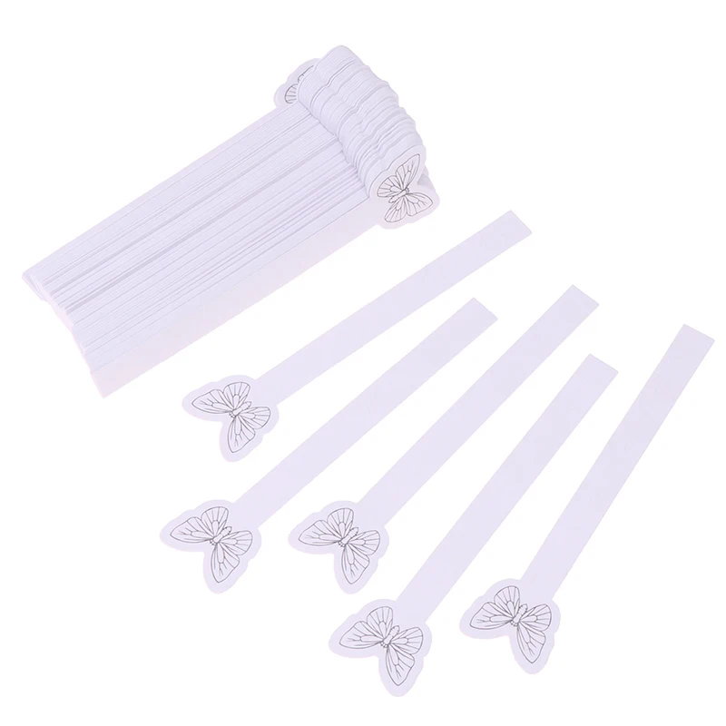 100 Pcs Butterfly Pattern Perfume Test Paper Aromatherapy Fragrance Perfume Essential Oils Test Paper Strips 115*10mm