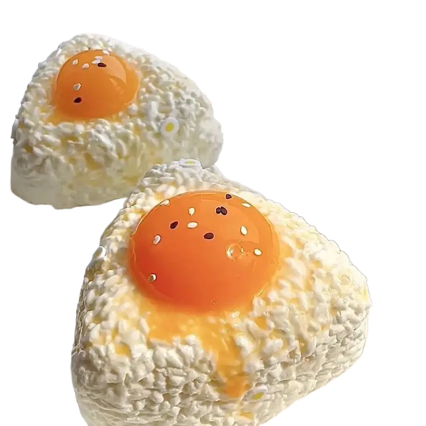 Ręcznie robiona silikonowa kulka ryżowa Squishy Egg Mochi Taba Squishy NOWA zabawka Fidget Relief Zabawka do ściskania
