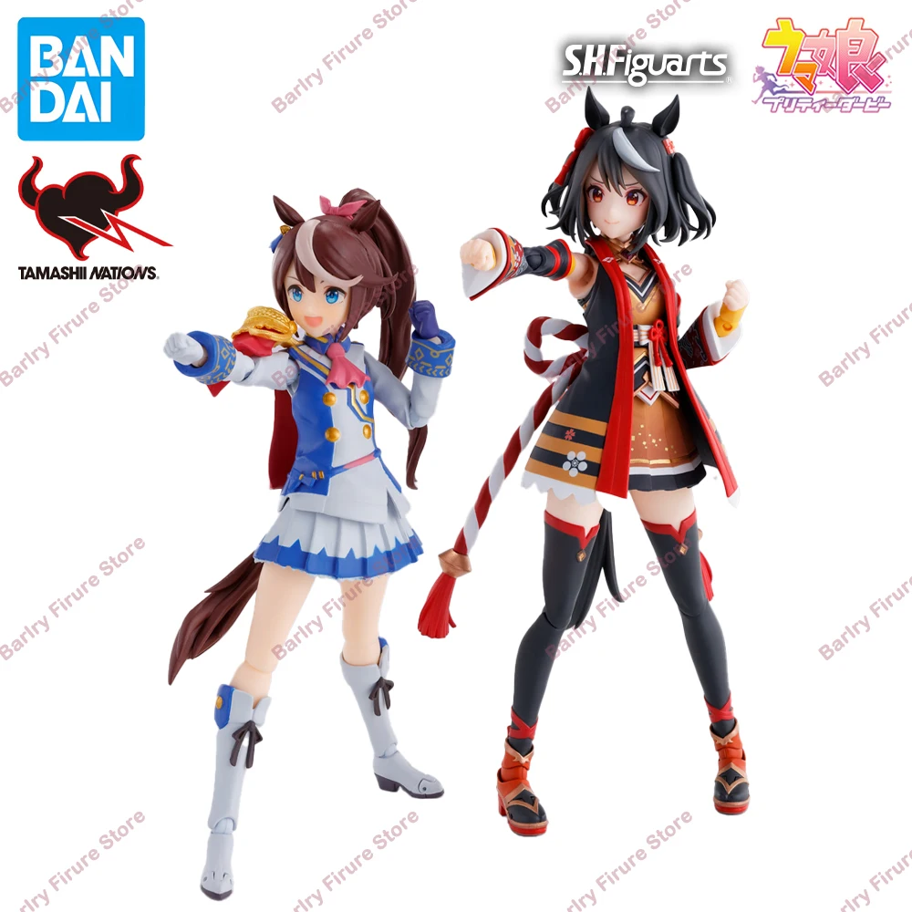 

Original Genuine BANDAI S.H.Figuarts SHF Umamusume Pretty Derby Tokai Teio Kitasan Black Action Anime Figure Boxed Model Toys