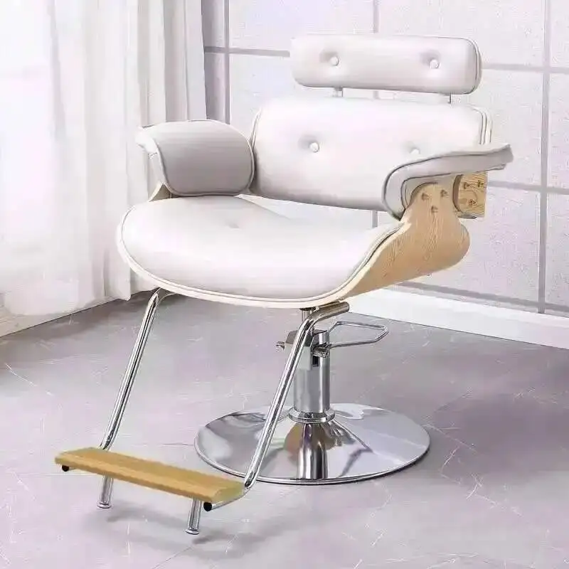 Center Chair Reception Furniture for Barber Beauty Recliner Adjustable Tattoo Makeup Trolley Aesthetic Styling Mobile Cadeira De