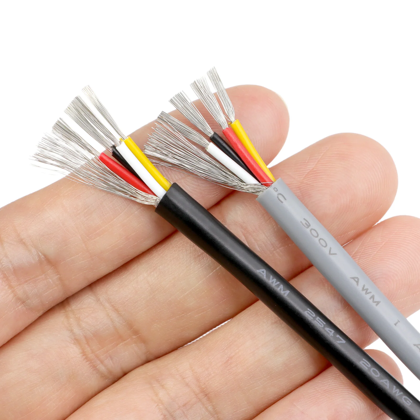 1M 30-18AWG UL2547 Shielded Wire 2 3 4 5 6 8 Cores PVC Insulated Channel Amplifier Audio Signal Cable Tinned Copper Control Line