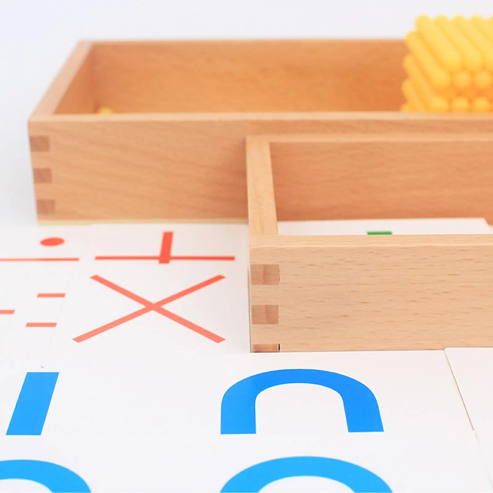 Manipuladores matemáticos Montessori Brinquedos Montessori Bead Material Set para crianças