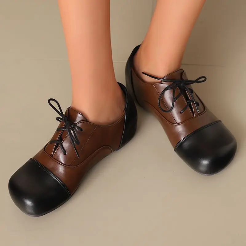 ريف القط لامعة ماري جينس مضخات النساء نمط 5 سنتيمتر كتلة الكعوب مزدوجة مشبك حزام مختلط اللون ربطة عنق برتقالية أحجام كبيرة 45-48 #6