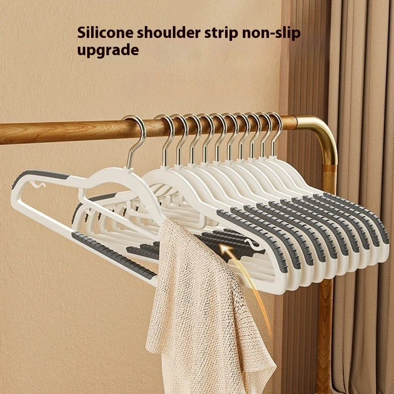 10PCS Anti Slip Hanger TPE Rubber Windproof Hook Design Strong Load-bearing Drying Non Marking Trace Rack Without Deformation