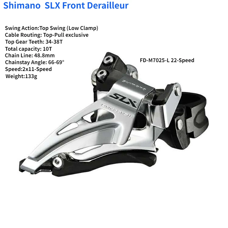 Shimano SLX Front Derailleur FD M7005-H M7025-H M671-H M670 M660-E High Low Dual Down Top Swing M7005 M7025 M676 M660