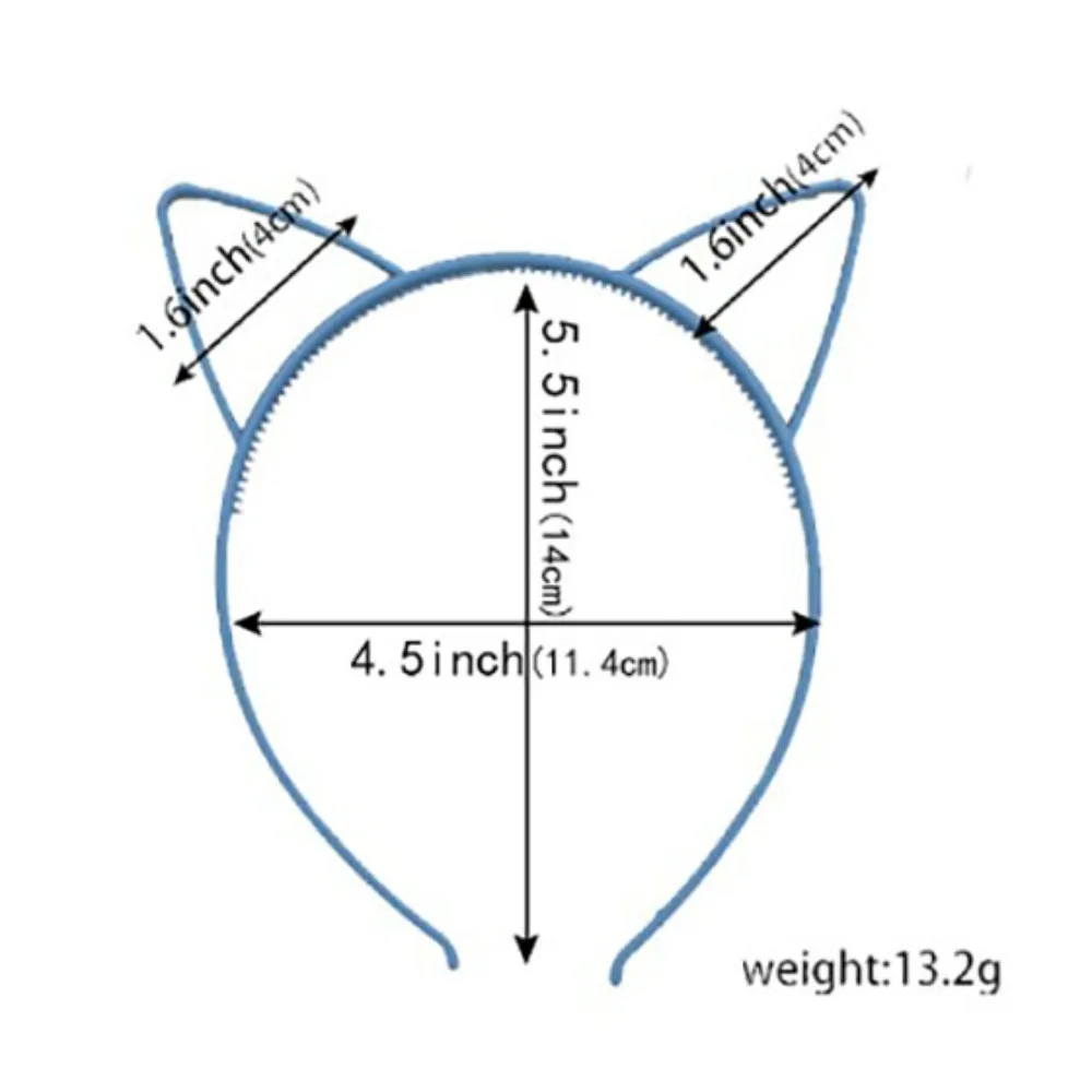 ที่คาดผมหูแมวแบบด้านหูแมวของเด็กผู้หญิงที่คาดผมหูแมวแบบทนทานทำจาก ABS สำหรับปาร์ตี้เครื่องประดับผม