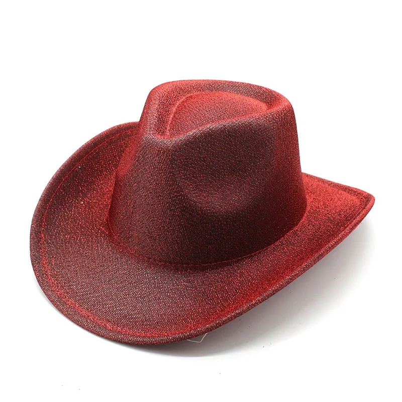 New Frosted Western Cowboy Hat Woolen Hat Western Top Hat Men S And Women S Party Performance Holiday Hat