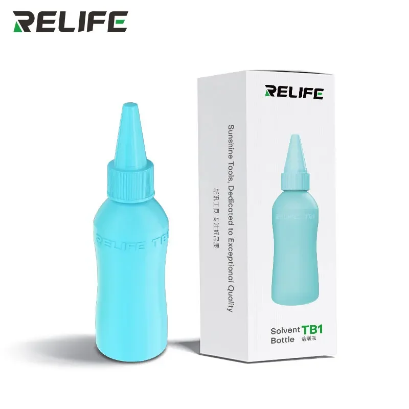 RELIFE TB1 50ml Anti-static Solvent Empty Bottle Empty Alcohol Bottle Welding Aid Distributor PCB Cleaning DIY Repair