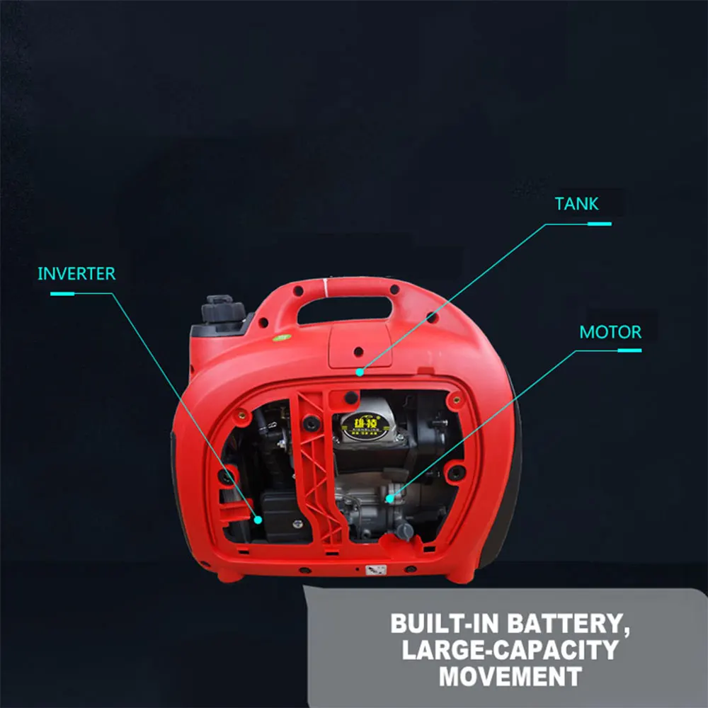 

1000W Double Cooling Electric Vehicle Range Extender 48V 60V 72V Car Generator Mute Frequency Conversion