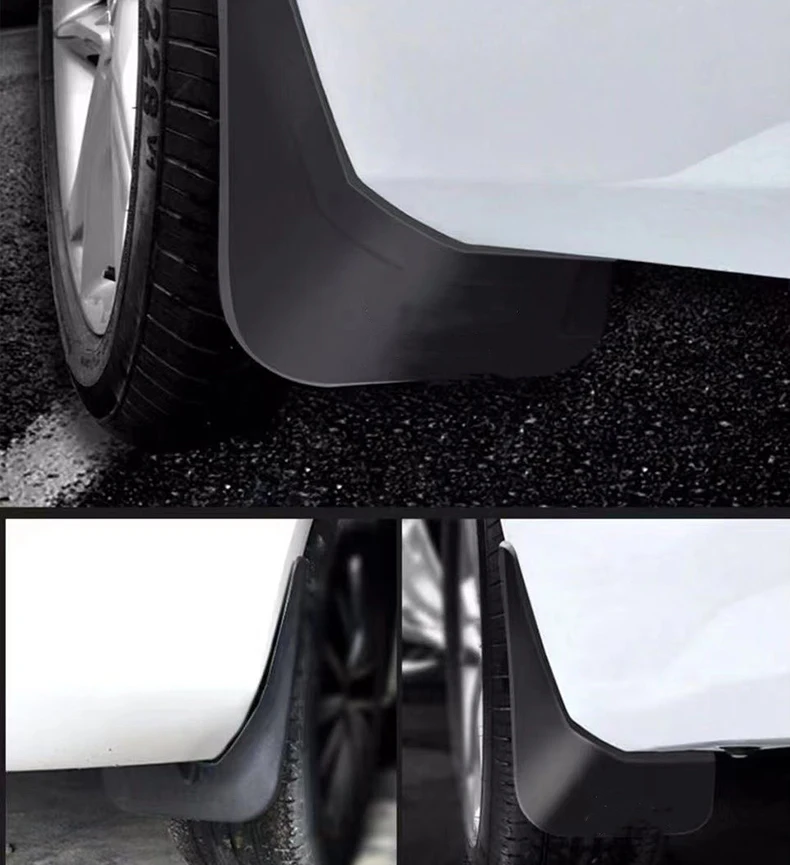 

For 2025 Zeekr 9X OEM Style Soft Plastic Mudguards No-Drill Full Set 4 Splash Guards Mud Flaps