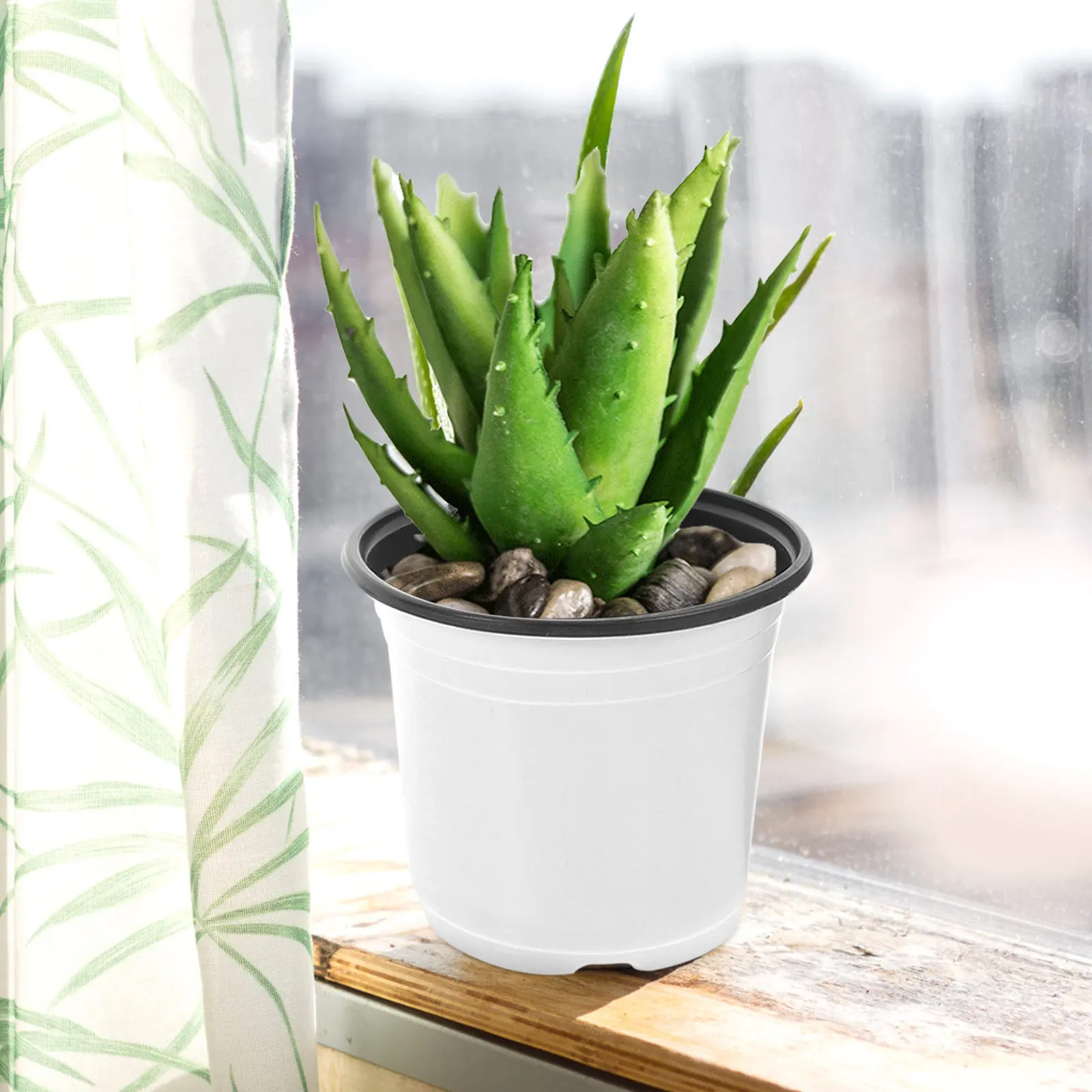 

30 шт. пластиковых горшков для рассады с дренажными отверстиями, легкие, прочные, многоразовые, для рассады и домашнего сада