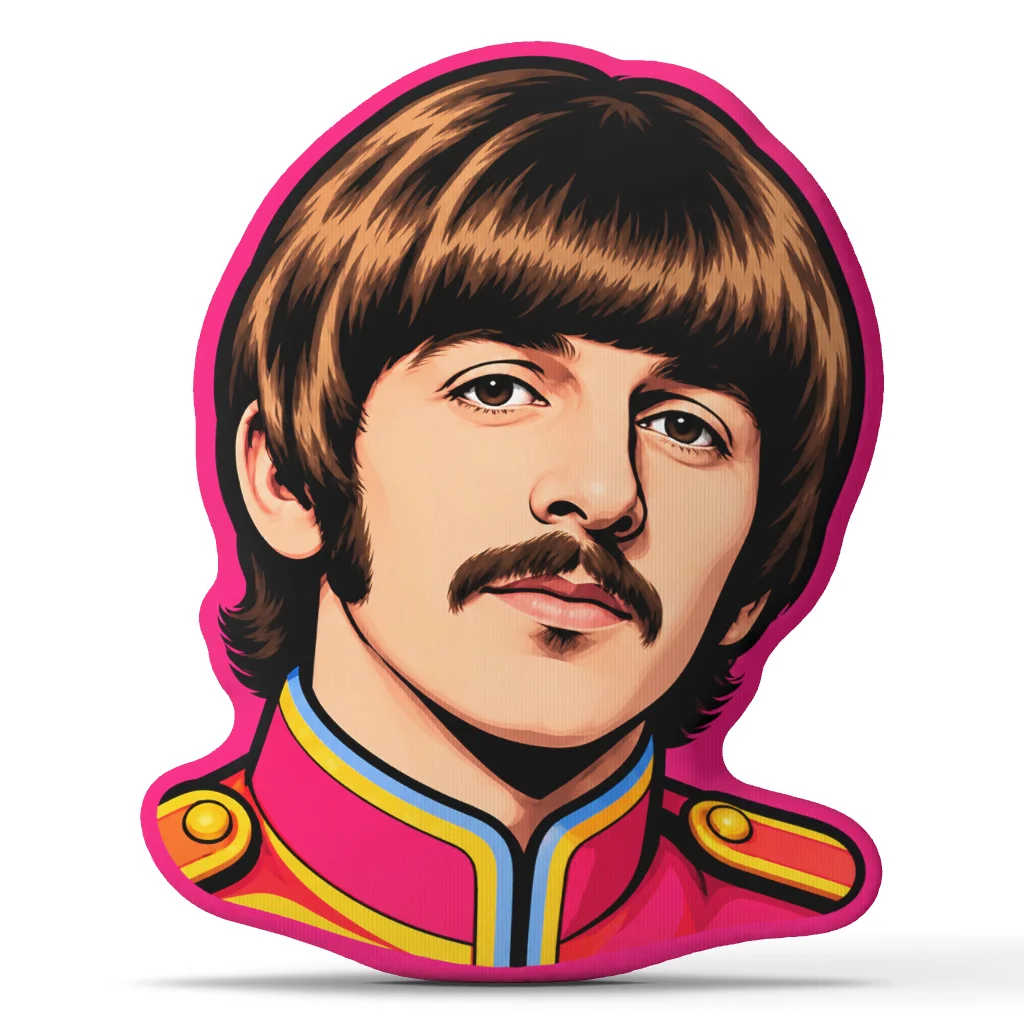 Beatles Inspired 1960s British Rock Musician Shaped Throw Pillow Cushion Stuffed Sofa Home Decor Classic Music Fans Gift