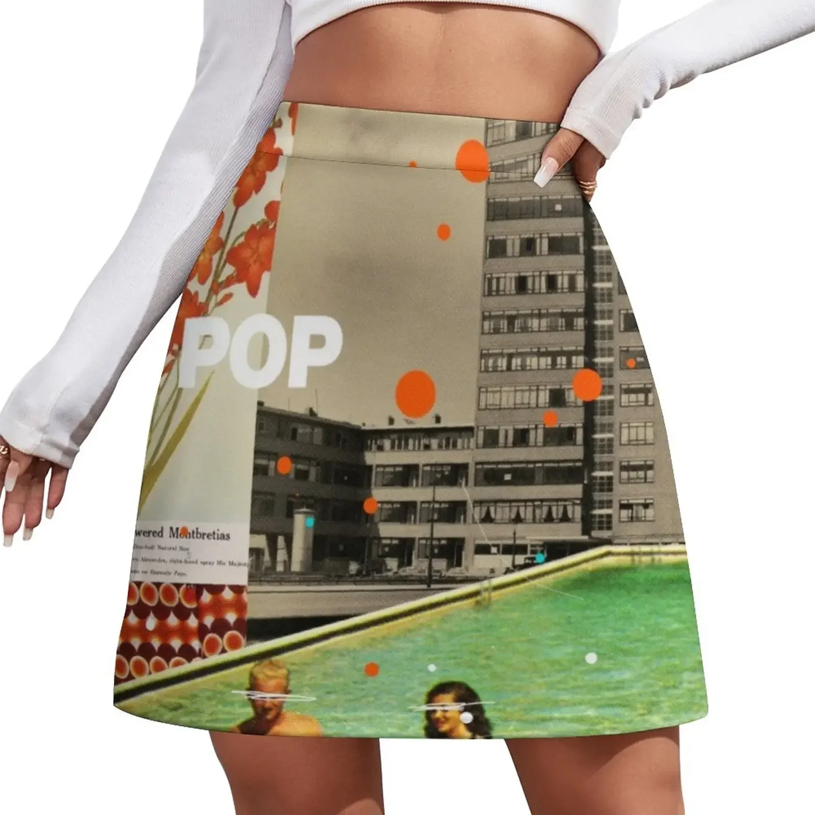 

Pop Mini Skirt School uniform Korean skirts elegant dresses for women