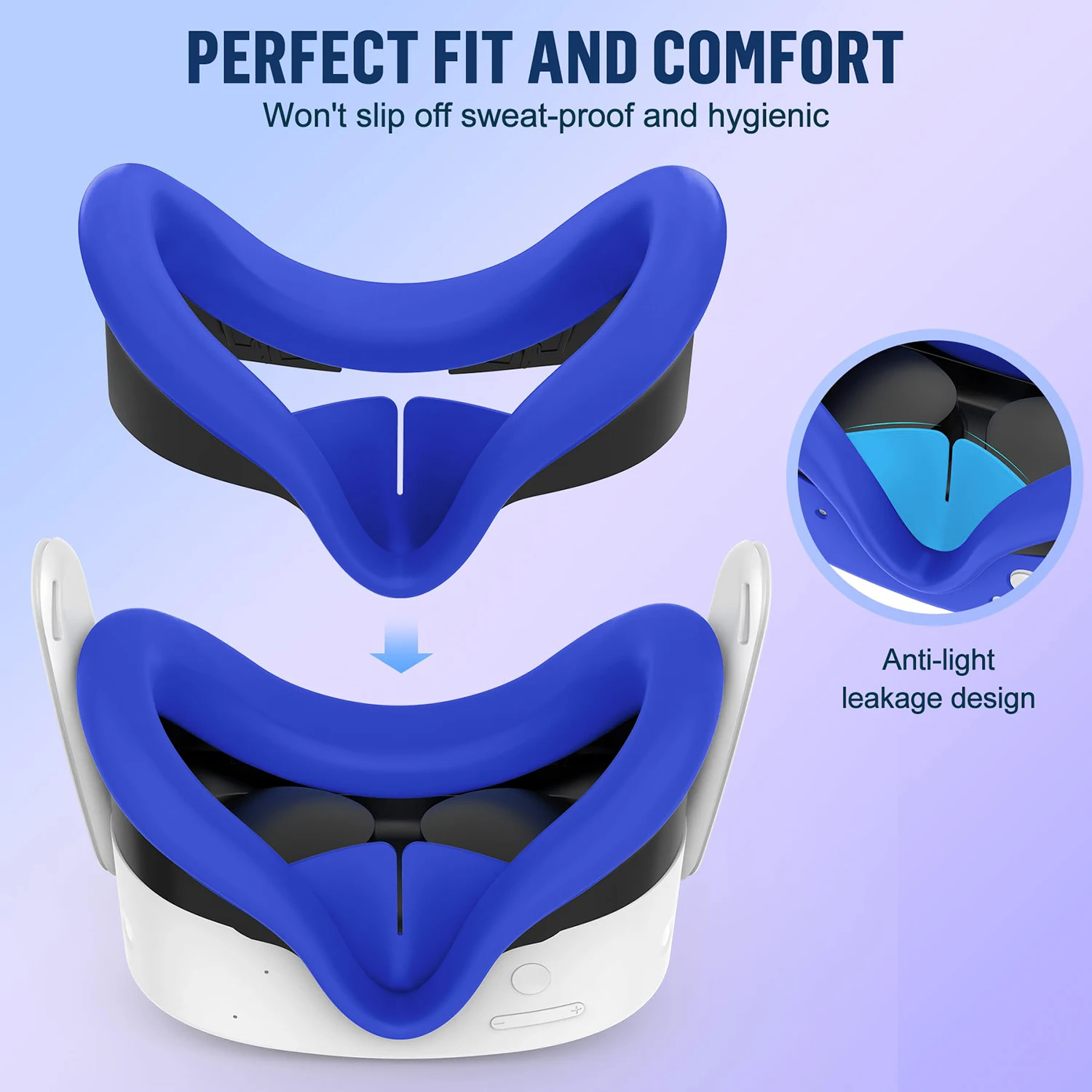 Silicone Protective Cover for Meta Quest 3S Accessories，VR Headset Controller Anti-Scratch Soft Shell Case For Oculus Quest 3S