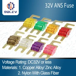 Mini ANL Auto Fuse Electric AFS 30A 40A 50A 60A 70A 80A 100A 125A 150A 5V 12V 24V 32V Fast Blow Blo Cutoff Car Fusee