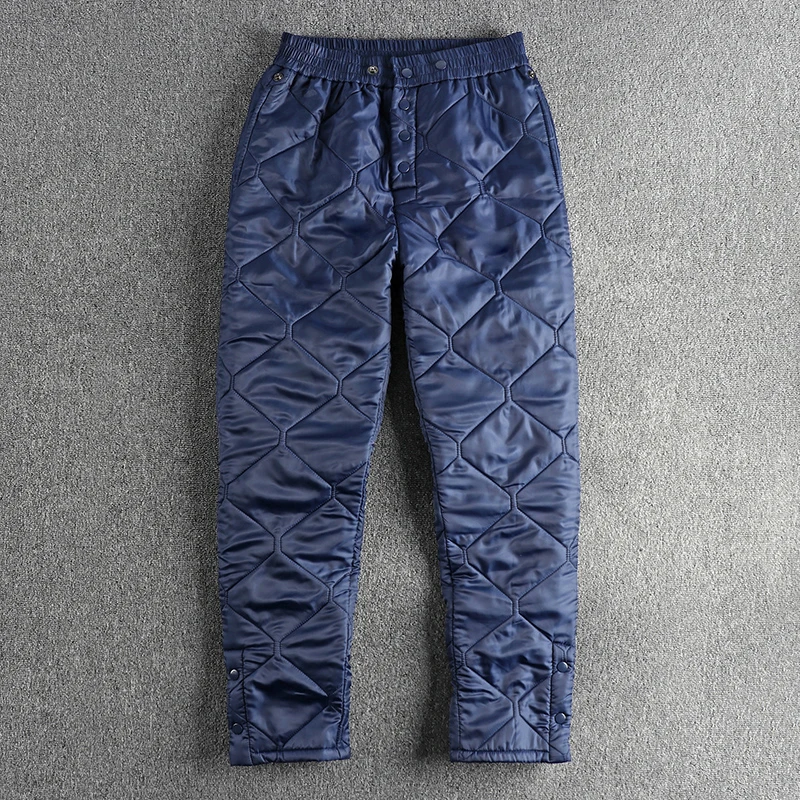 2023 Winter New European And American Style Diamond Lattice Casual Cotton Pants Fashion Warm Casual Pants