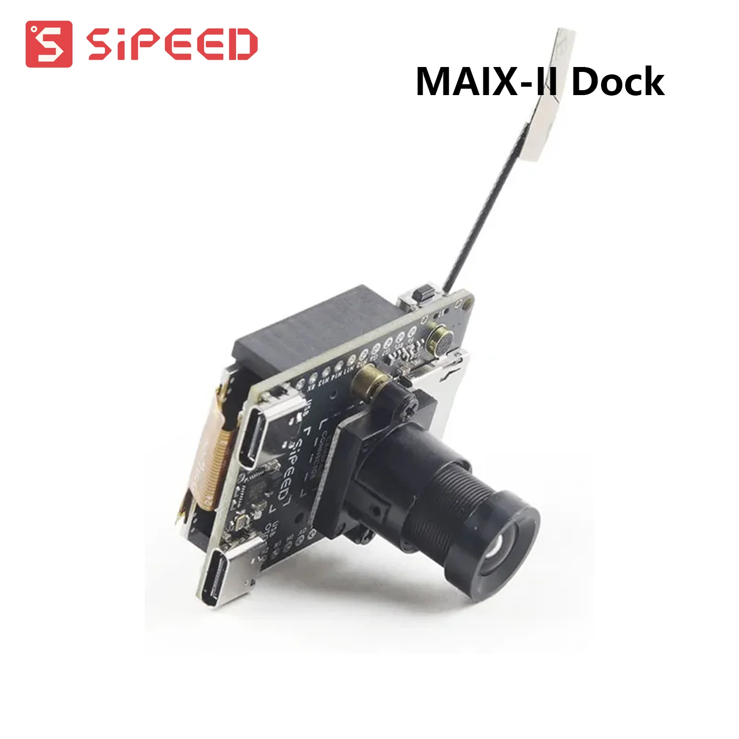 

Sipeed MAIX-II Dock is an AIoT vision Board Driven by Allwinner V831, with wifi, 2 Million Pixel Camera, 1.3 Inch Screen