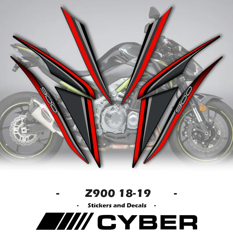 

Metal Color OEM Replica Motorcycle Fairing Sticker Decal 18-19 Full Car Stickers For Kawasaki Z900 2018-2019 New