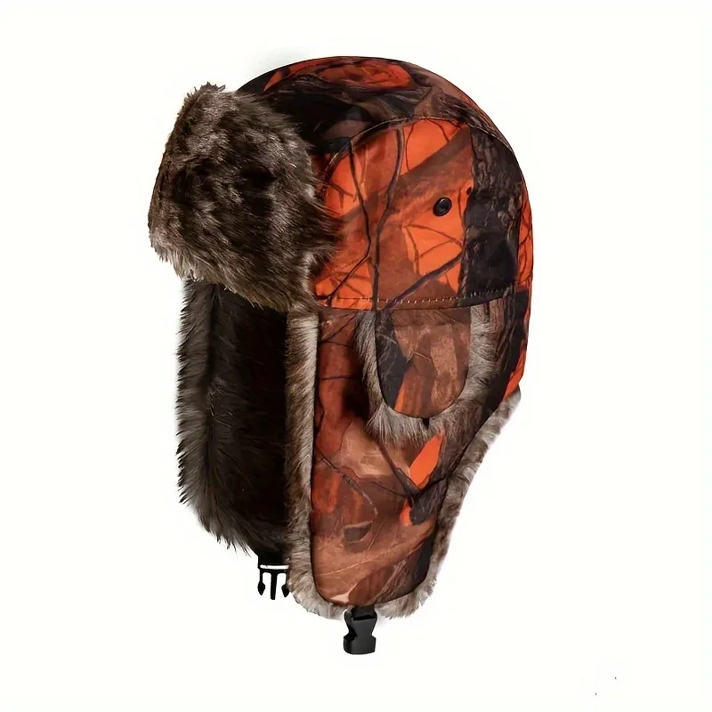 Winter Camouflage Hunter Hut Gehörschutz Warme Outdoor Bergsteigen Jagd Wandern Gehörschutz Warme Mütze – Detail 6