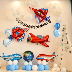 Airplane Foil Balloons Plane Globos Aircraft Air Balloons Birthday Party decorations baby shower kids Toys balls Inflatable