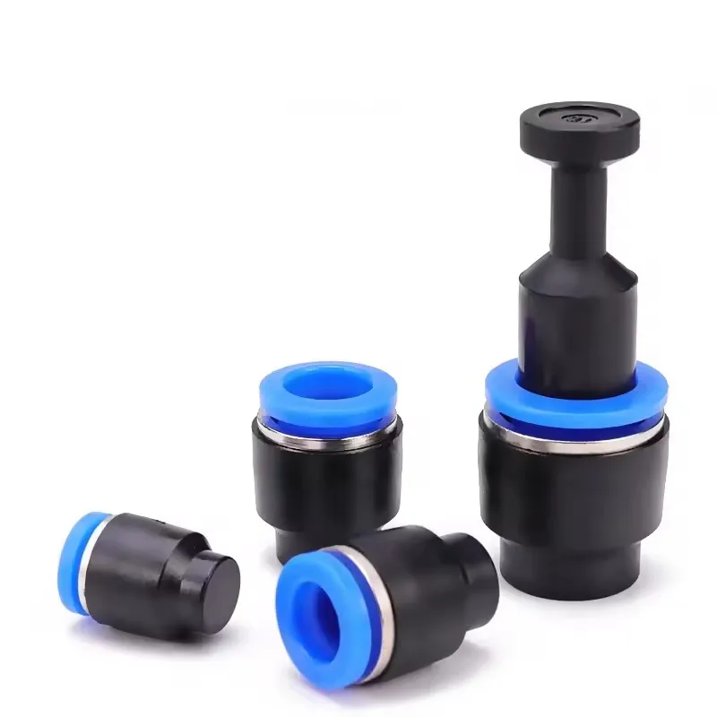 5 Pcs Pneumatic Connector Quick Plug Plastic Plug Pipe Plug PPF 4mm 6mm 8mm 10mm 12mm 14mm 16MM Air Hose Sealing Connector