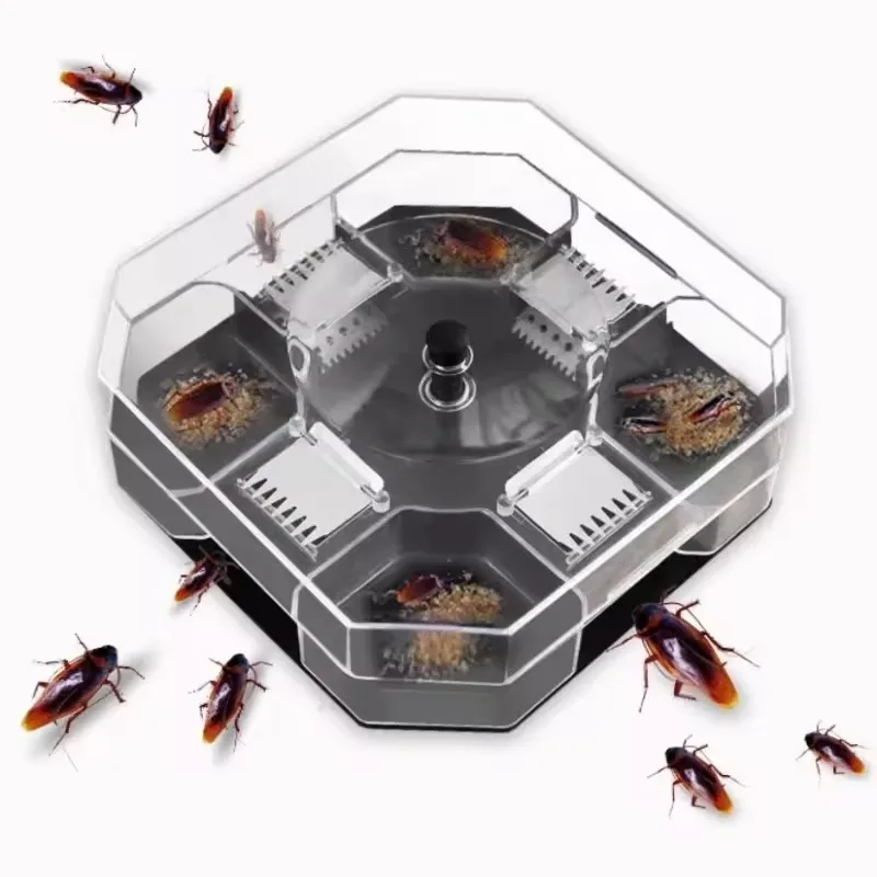 

1PcsReusable Roach Catcher: 1pc Cockroach Trap Box for Indoor Kitchen, Non-Toxic Roach Killer, Pest Control