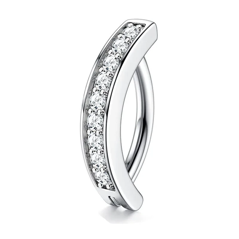 تشيكوسلوفاكيا فراشة البطن خاتم على شكل زر ثقب القلب السرة الحديد مجوهرات مطلي 18K الذهب عكس حلقات البطن المنحنية #5