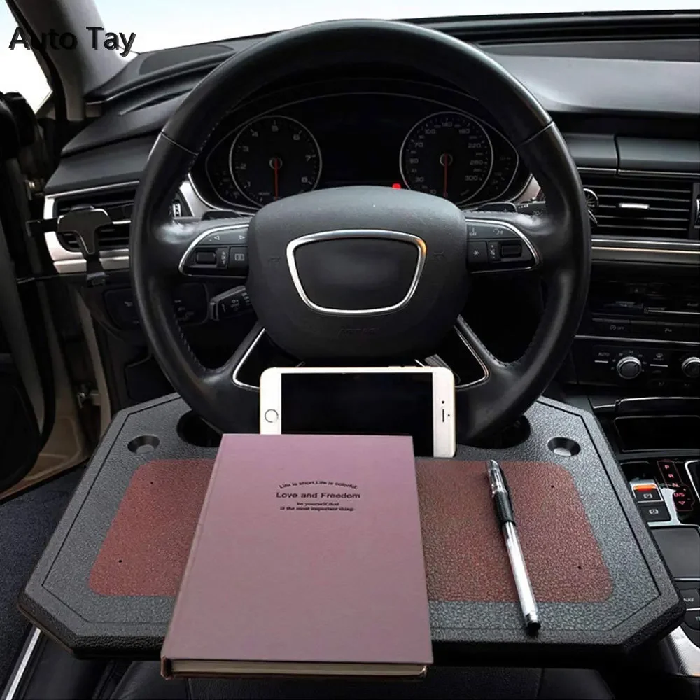 Volante da tavolo universale per auto Eat Work t Drink Coffee Goods Holder Tray Laptop Computer Desk Stand Seat