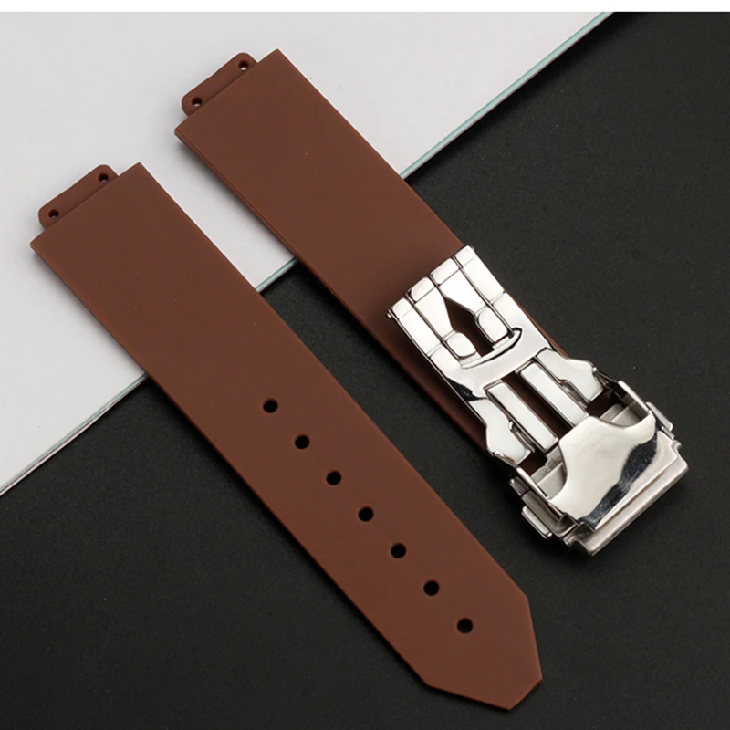 For HUBLOT strap Classic Fusion Big Bang silicone strap waterproof soft rubber strap convex special accessories 20-13mm 25-19mm