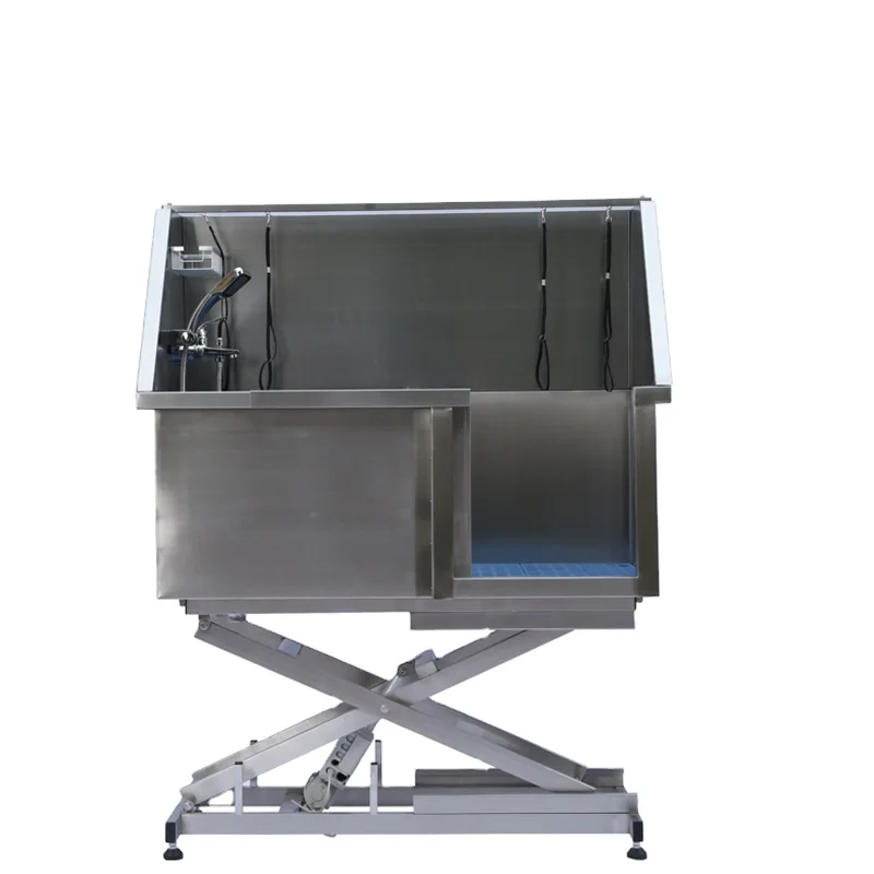 

Longermay Stainless Steel Lift Pet Bathtub Hydro Bath Dog Bathtub Pet Bathtub Dog Grooming Bath Washing Station