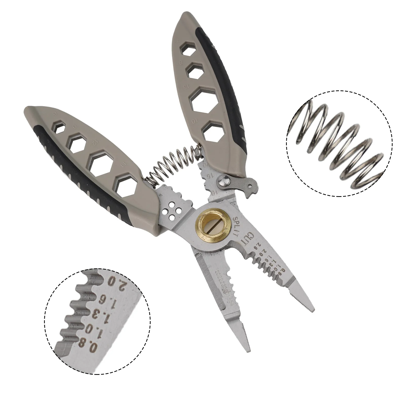 7 Inch Multipurpose Wire Stripper Professional Tool Electrician Crimpe Pliers For Wire Stripping Cable Cutters Hand Tool 16 In 1