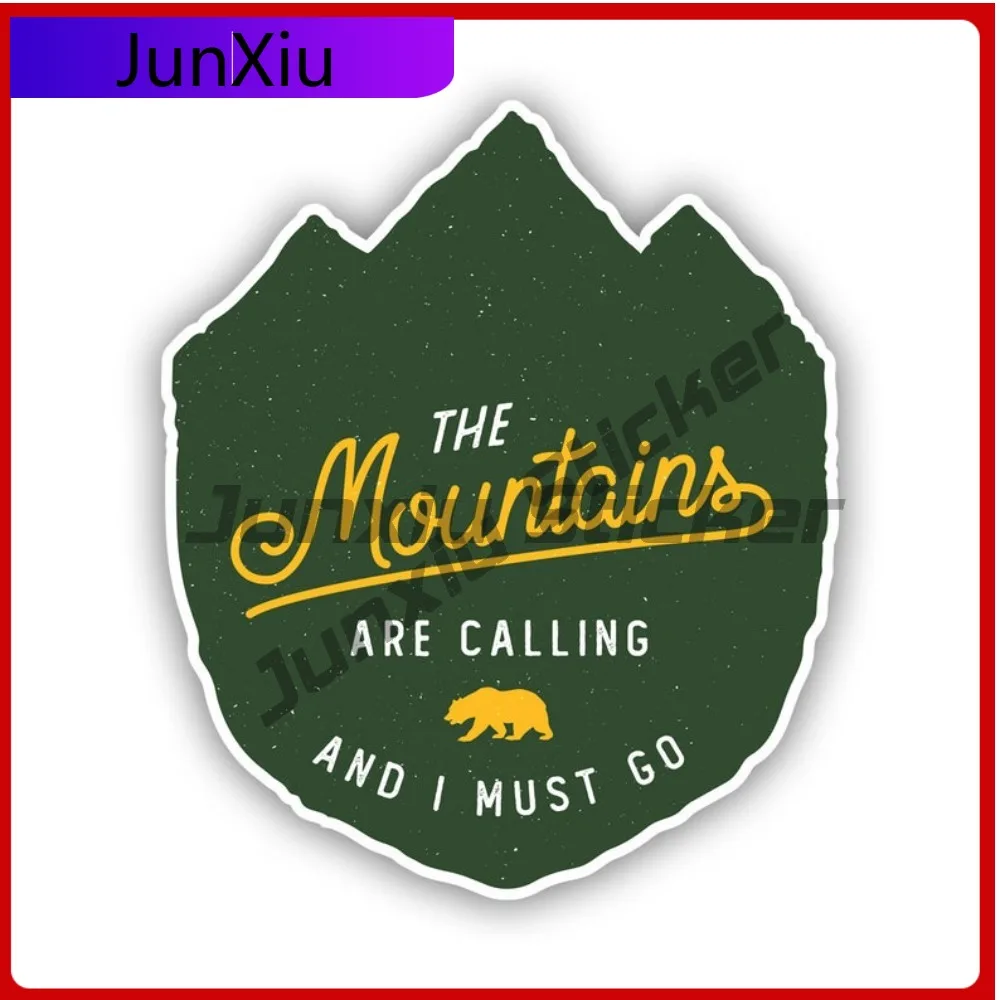

The Mountains Are Funny Bumper Anti Scratch Decoration Sticker hiking Calling UV Protected camp camping hike rv explore