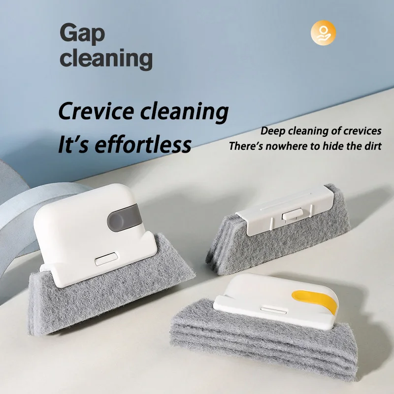 Window Cleaning Brush Windowsill Groove Deadend Cabinet Crevice Brush Removable Household Multifunctional Cleaning Tools Set