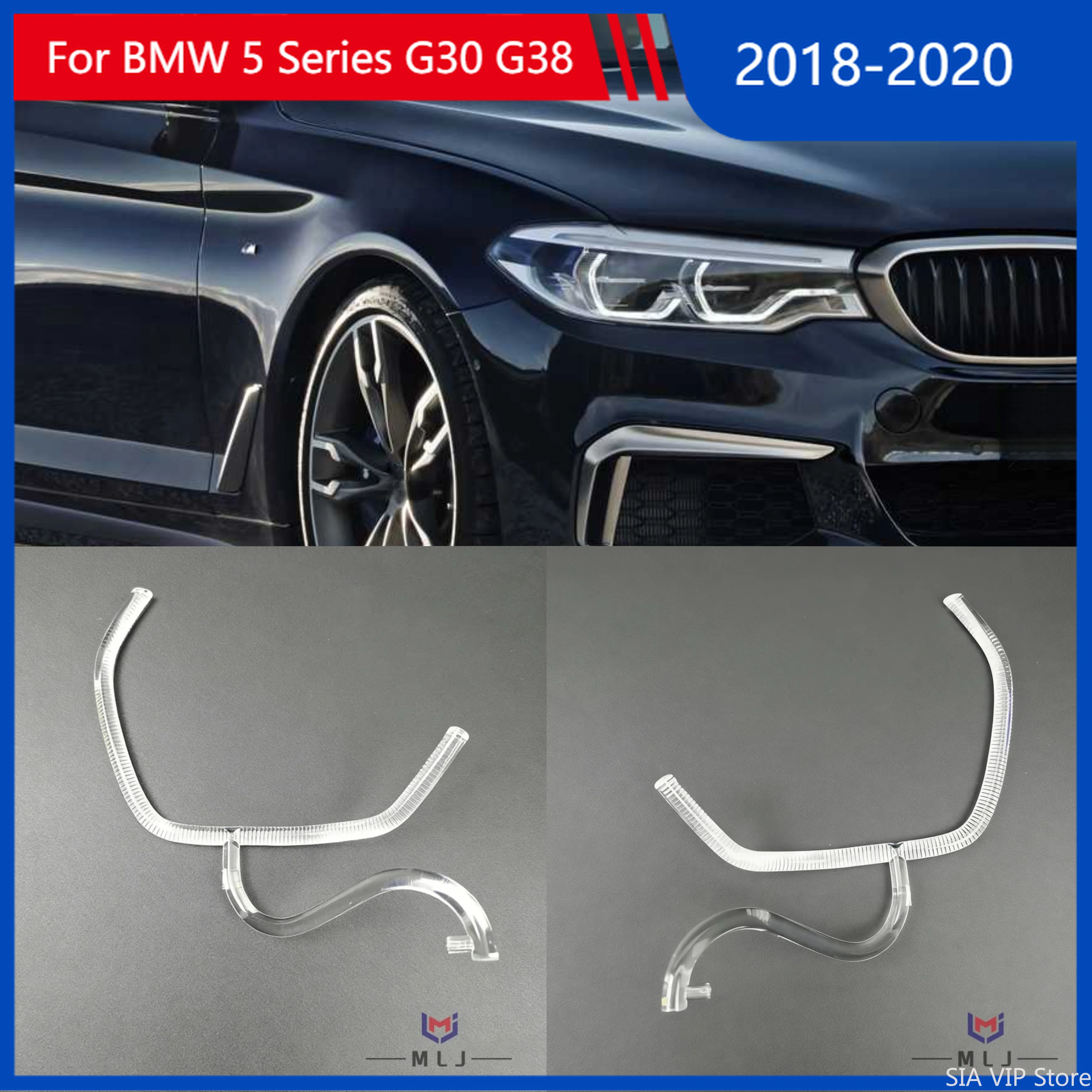 

Для BMW 5 серии G30 G38 LCI 2018-2020: высококачественная версия DRL, световодная полоса для фар, трубка-световод для дневных ходовых огней, Angel Eye