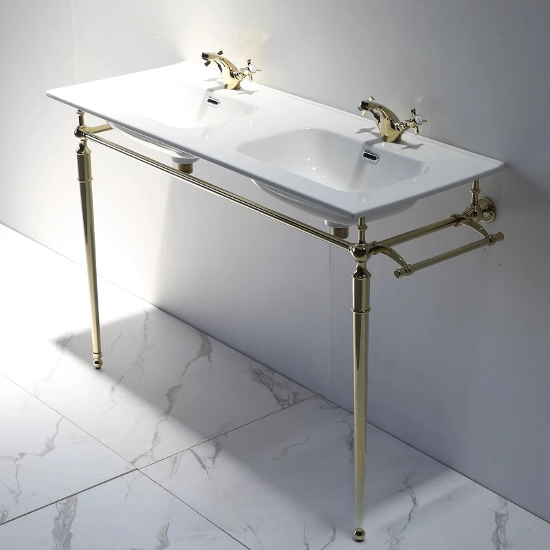 Simple style washbasin double basin 1.2 meters 120cm double slot washbasin