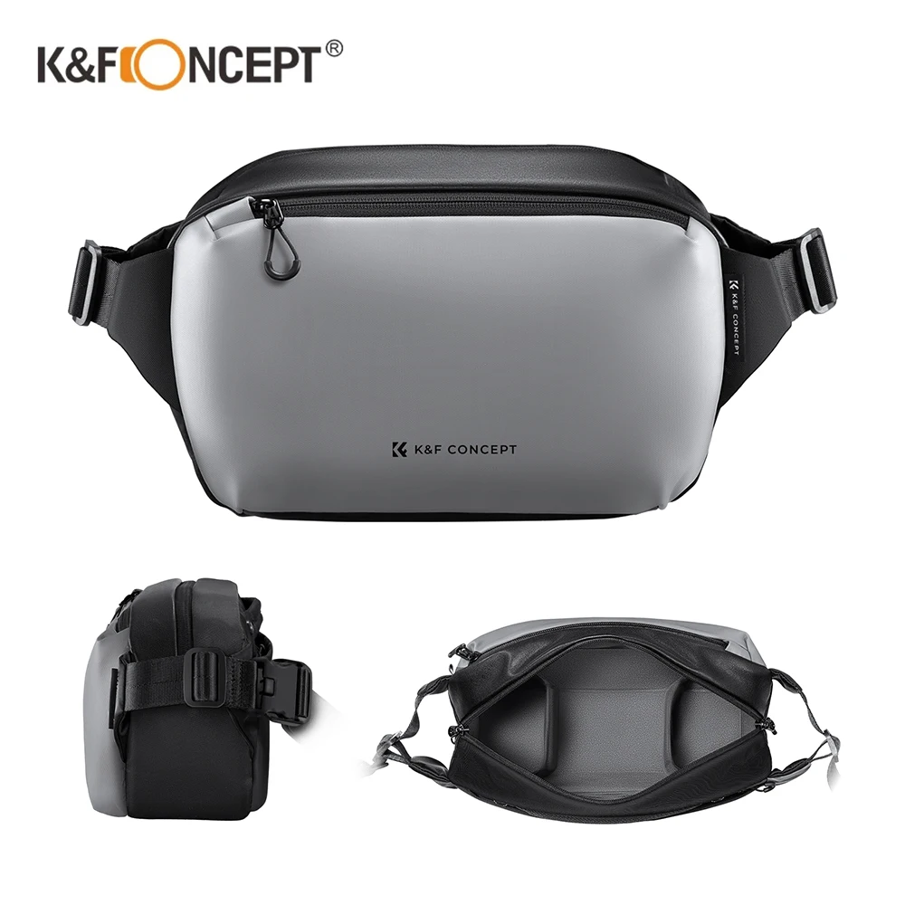 K&F Concept Alpha 10L Camera Accessories Bag Waterproof Carrying Adjustable Shoulder Bag ,for SLR DSLR Camera Accessories