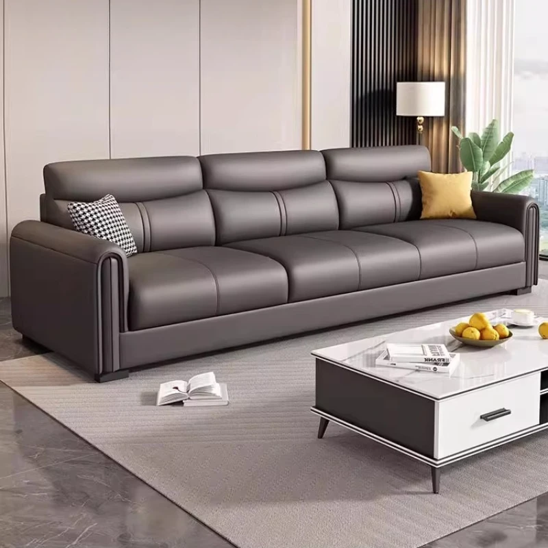 Minimalist Modern Living Room Sofas Versatile Real Lounge Modern Sofa Cheap Leather Oturma Odası Kanepeleri Furniture For Home