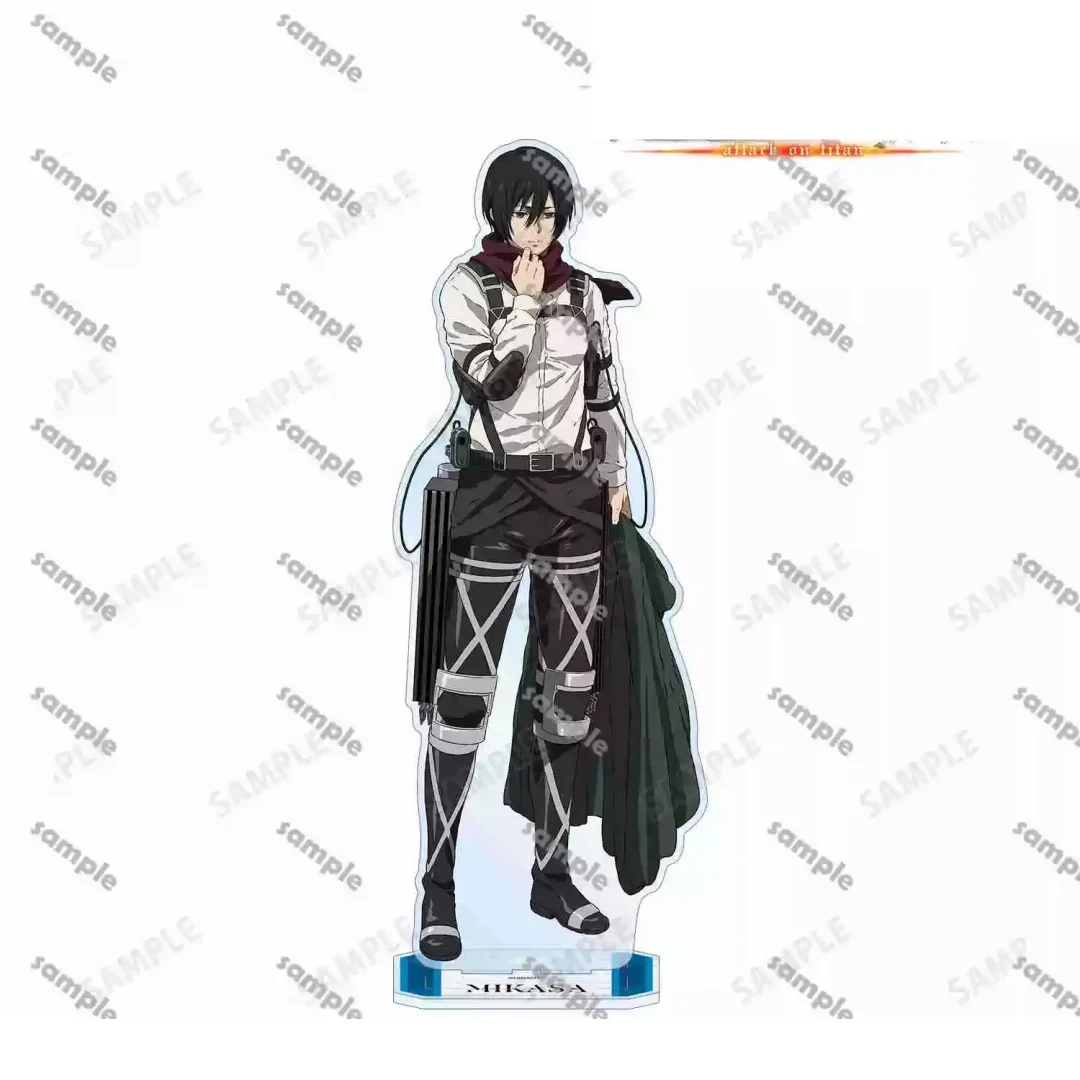 Attack on Titan AOT Connie Springer Eren Yeager Mikasa Ackerman 6cm Acrylic Keychain Cute Bag Charm Car Keyring Fans Gift Set