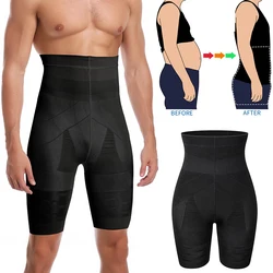 Pantaloncini per il controllo della pancia da uomo che dimagriscono Shapewear addome pancia piatta Body Shaper intimo per gambe slip a compressione a vita alta Boxer nuovo