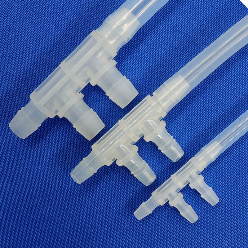 5~100pcs  2.4~11.1mm Food Grade PP 4-Ways Hose Splitter Connector Aquarium Fish Tank Water Air Hose Distributor