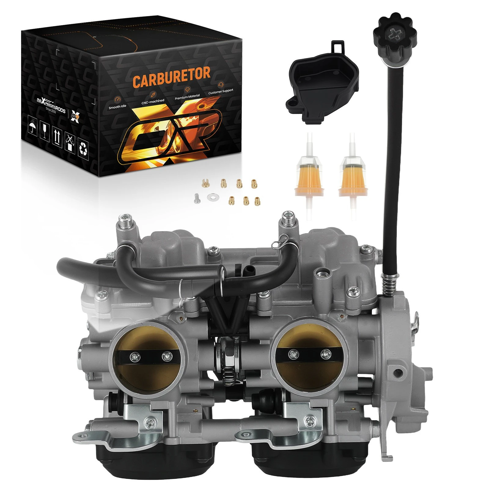 ATV Carburetor Carb Assembly for Kawasaki KFX700 Prairie 650 700 2002-2011