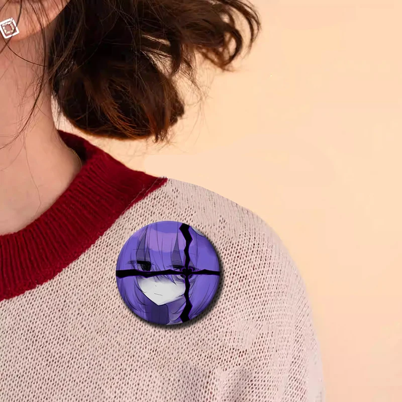 58mm Sewerslvt Schizofrenia Soft Button Pins Dnb Cover Album Brooches Creative Badge for Collar