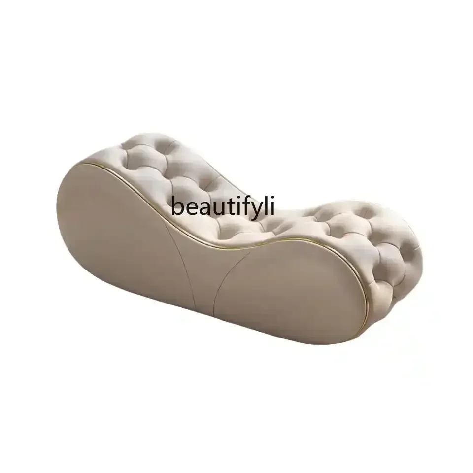 

LJYLight luxury hotel clubhouse bedside bedroom sofa stool shoe change multi-functional bedside stool
