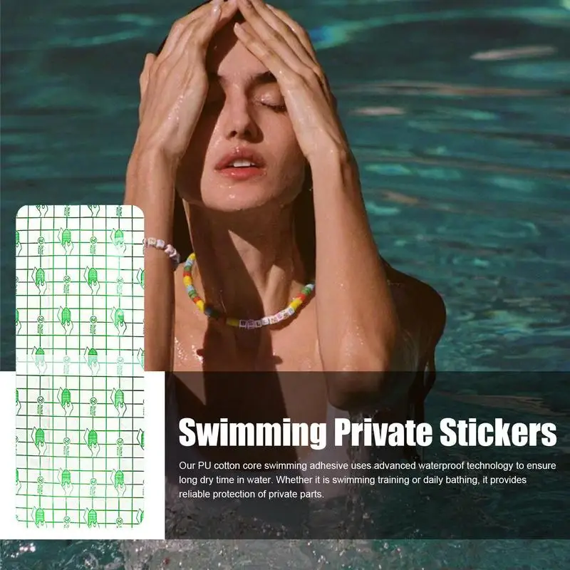 Women Private Stickers Swimming Trunks Stickers Swimsuit Panty Liner Trunks Sticker Women Protector Invisible Parts For Swimming