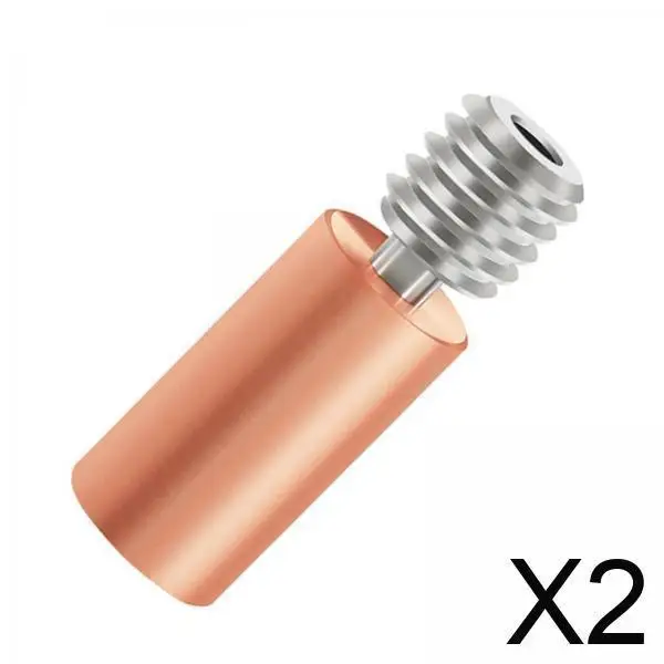 

2x Titanium Alloy Bimetal Heatbreak Replacement for V6 Heißes Ende 1.75mm Filament 3D Printer Parts Durable Accessories