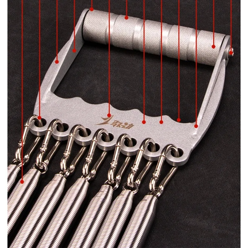 7-Spring Adjustable Full Metal Hand Grip Trainer Tension Exerciser Home Fitness Gear For Male Arm Muscle Workout Training