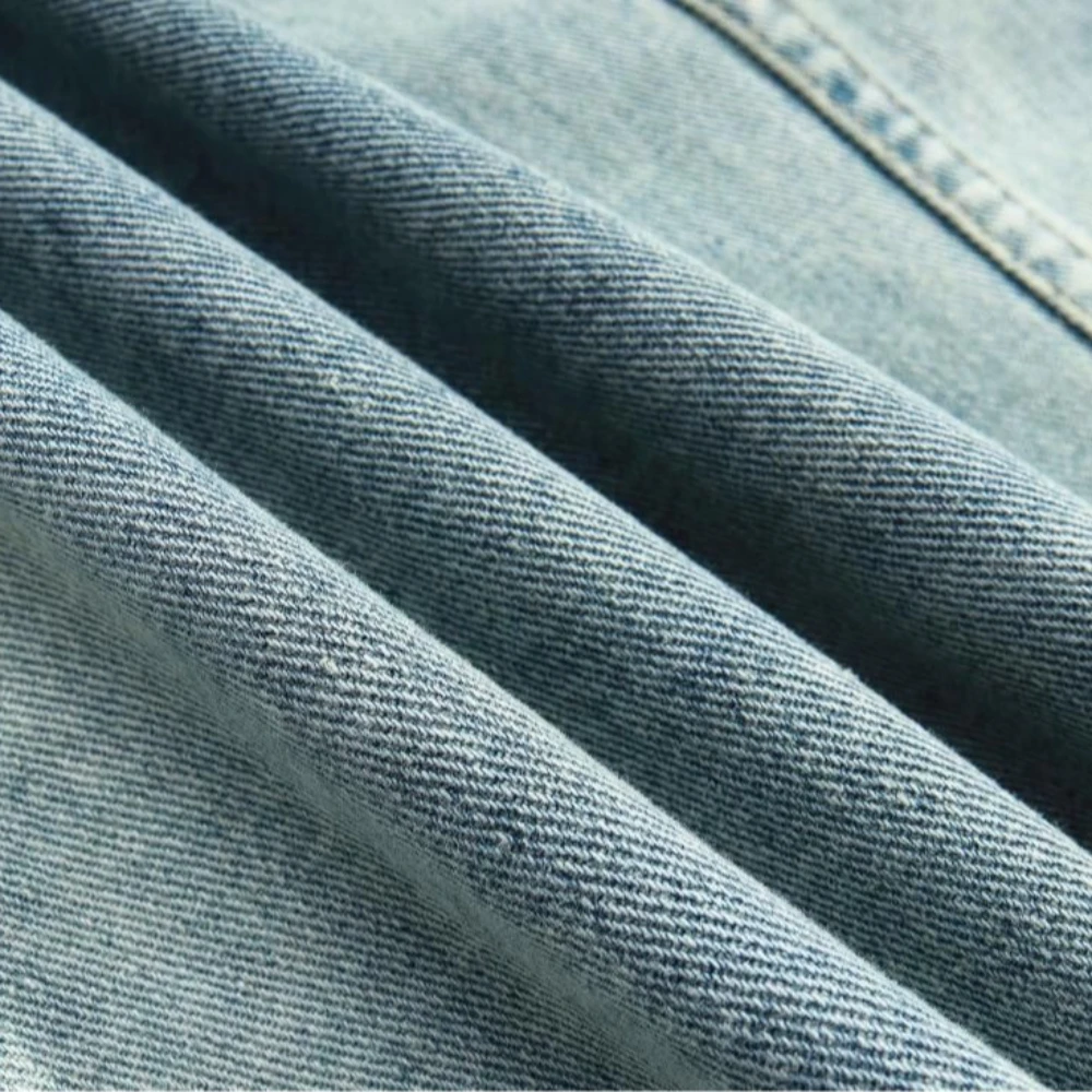 Women Gothic Denim Hoodie Cross Print Oversized Distressed Y2K Aesthetic Streetwear Autumn Winter Loose Fit Graphic Hooded tops