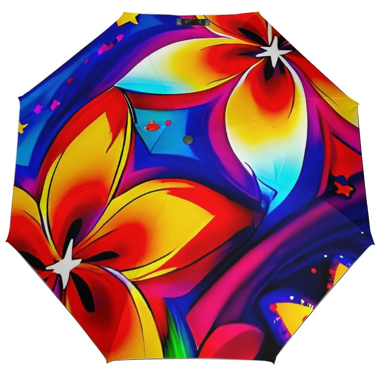 

Автоматический зонт с 8 рулонами, ветрозащитный козырек, солнцезащитный крем, цветочный зонт, стиль с цветочным принтом, стильные складные легкие зонты для гольфа