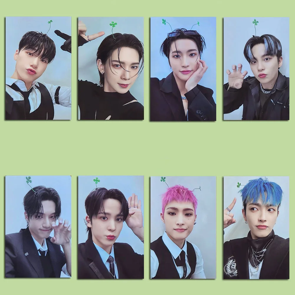 

8pcs/set Kpop ATEEZ Printing LOMO Card Hongjoong Seonghwa Yunho WOOYOUNG SAN Yeosang Jongho MINGI Fan Gift Postcard